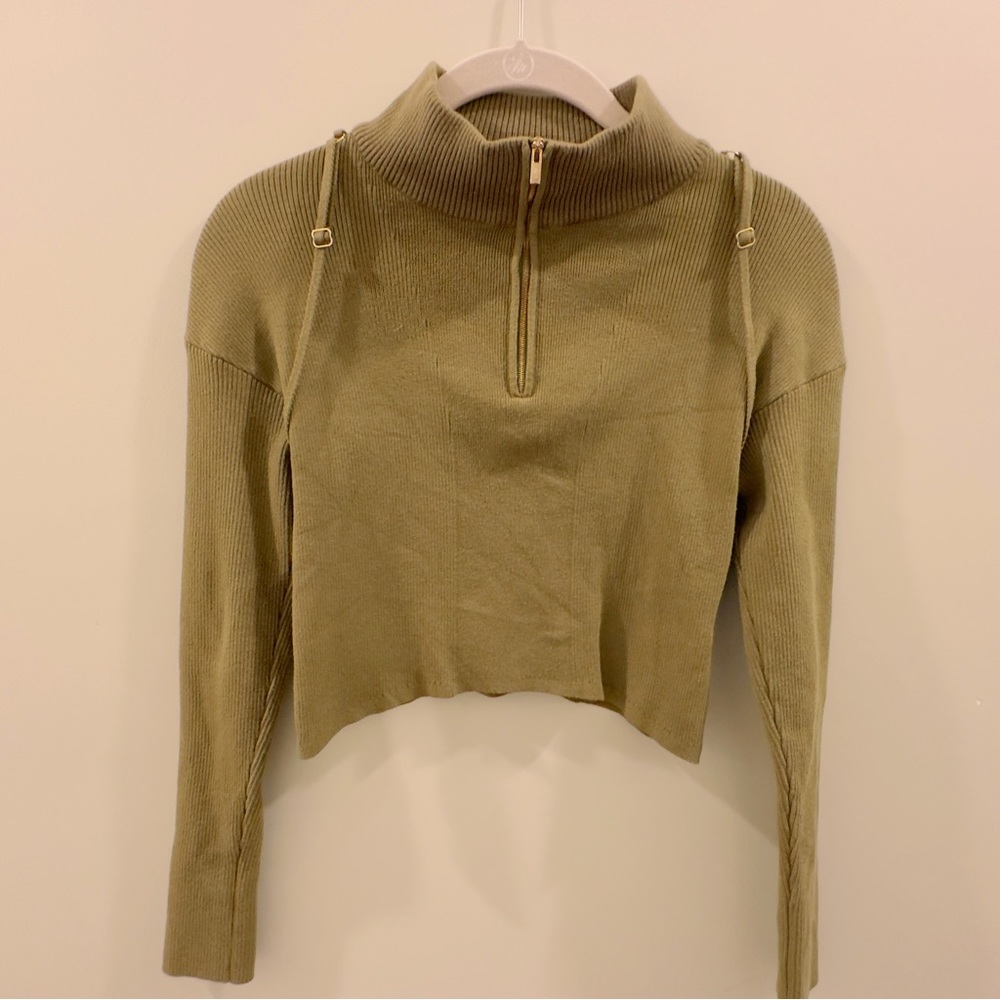 Jacquemus Bormino Cropped ribbed-knit top
